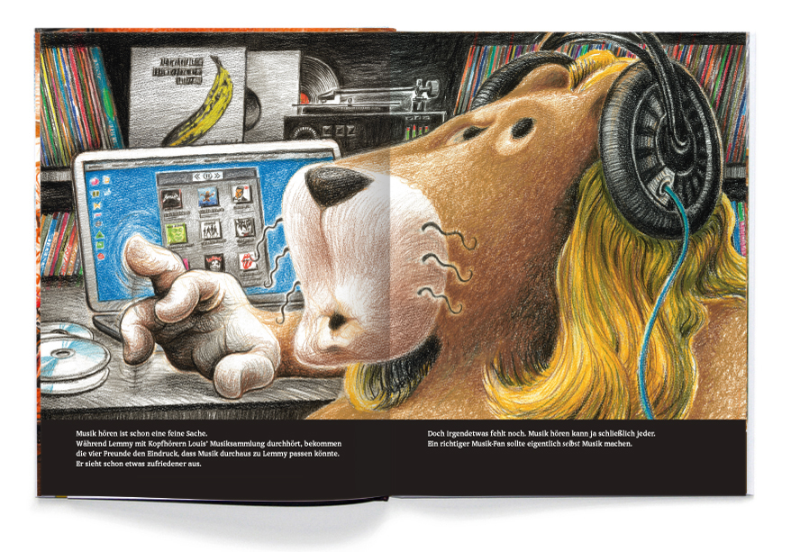 Olli, das Zahnputz-Schwein, Bilderbuch, Schwein, Zähneputzen, Kinder, Tiere, Illustration, Kult, Zoo, Tierzähne, Frühstück